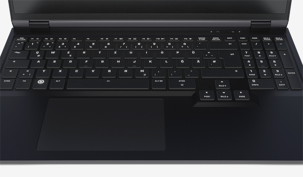 TUXEDO Stellaris 16 Keyboard and Touchpad